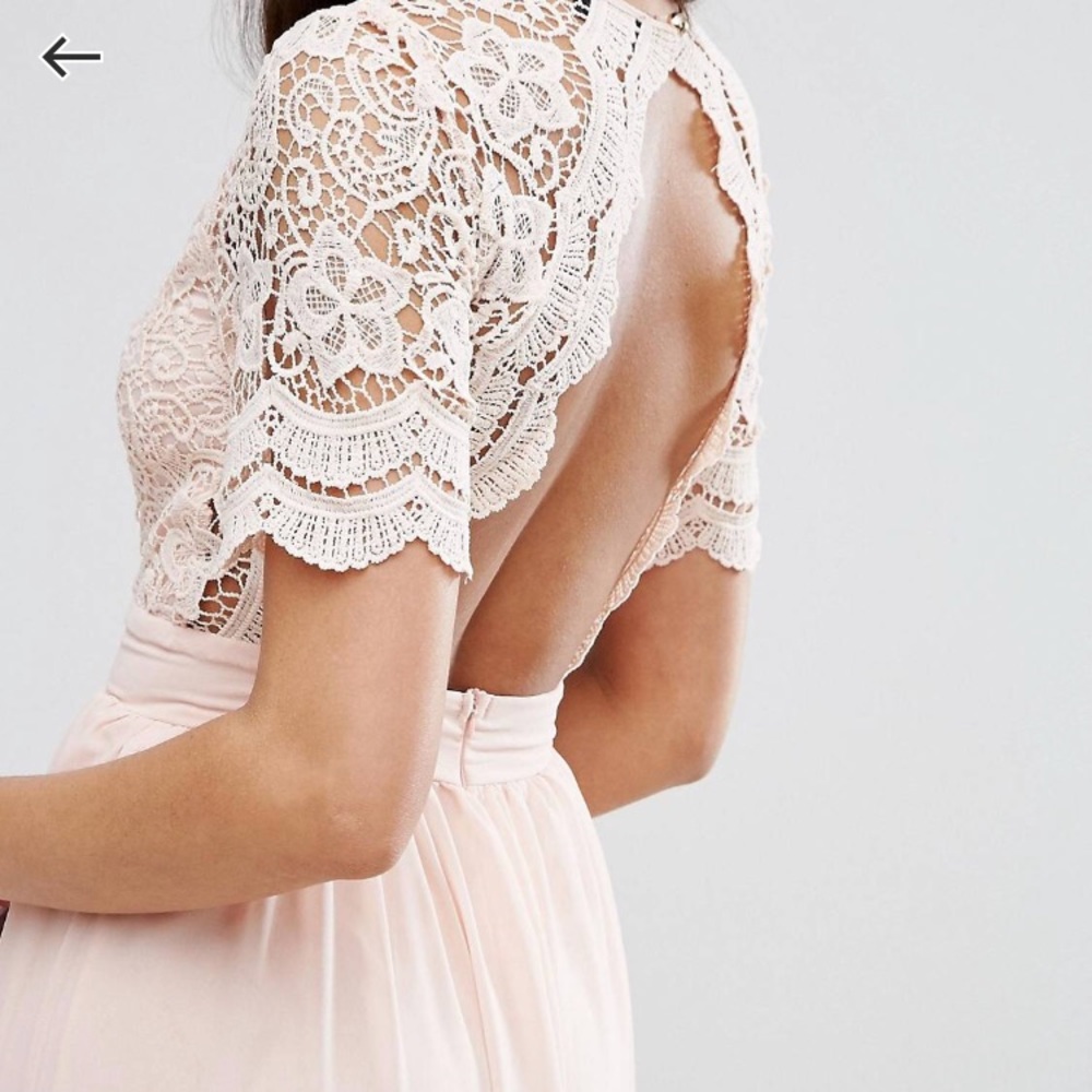 NWT Crochet maxi lace detail